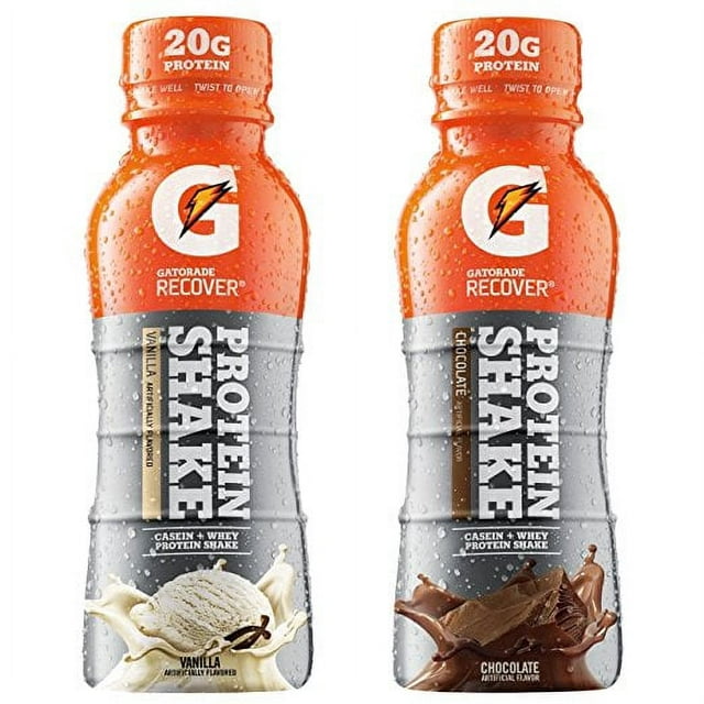 Gatorade Recover Protein Shake, 20g Protein, 11.6 fl oz Plastic Bottle,